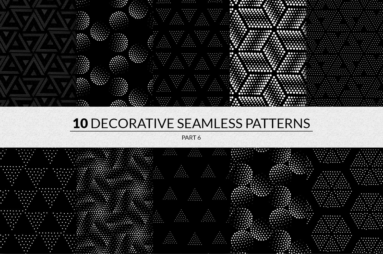 Dark decorative geometrics patterns.
