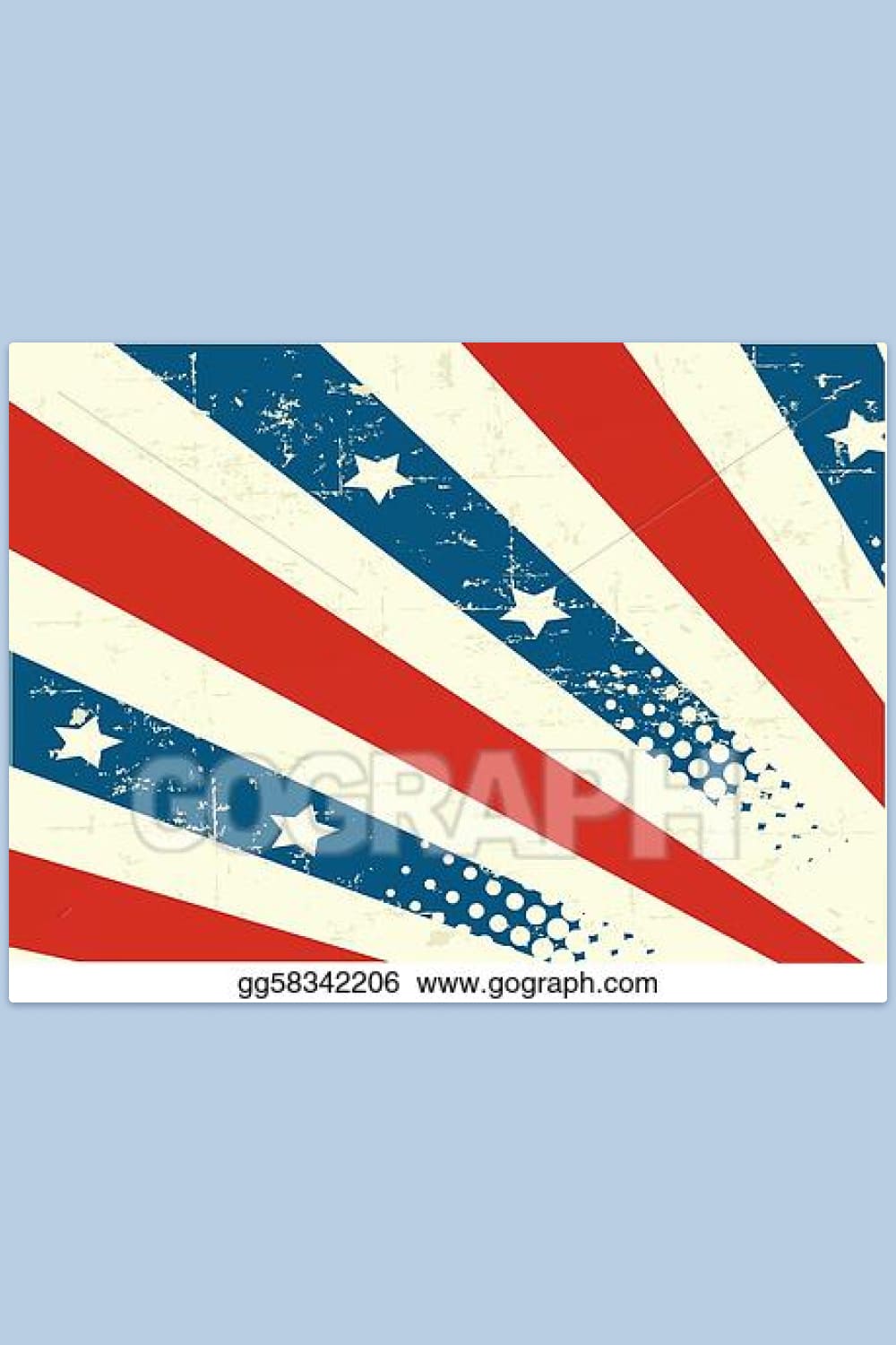 Vintage version of the American flag with stars.