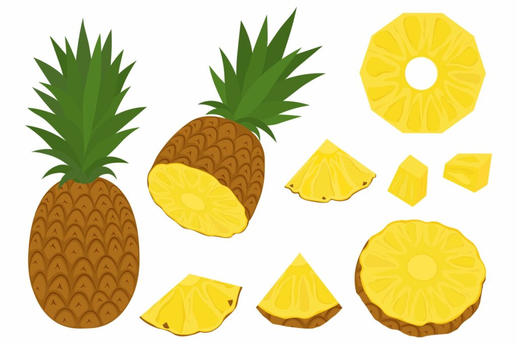 Pineapple Vector. Pineapple Fruits – MasterBundles