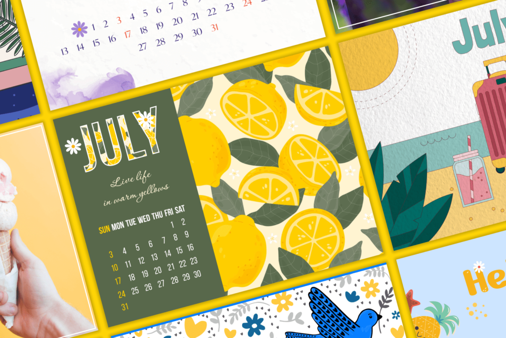 Best Printable Calendars July 2022