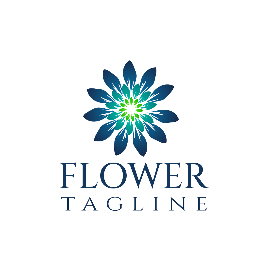Elegant Flower Logo Design Template cover image.