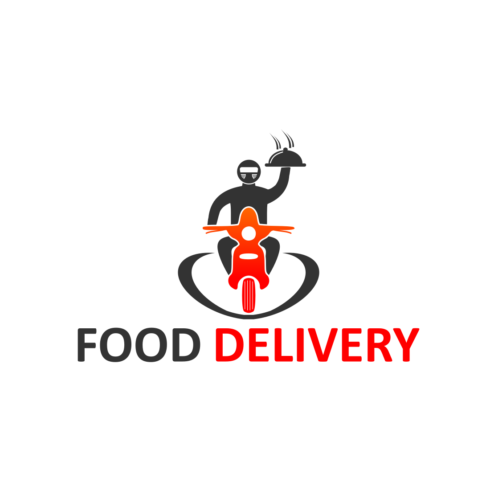 Food Delivery Custom Design Logo Template cover image.