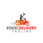 Food Delivery Creative Design Logo Template cover image.