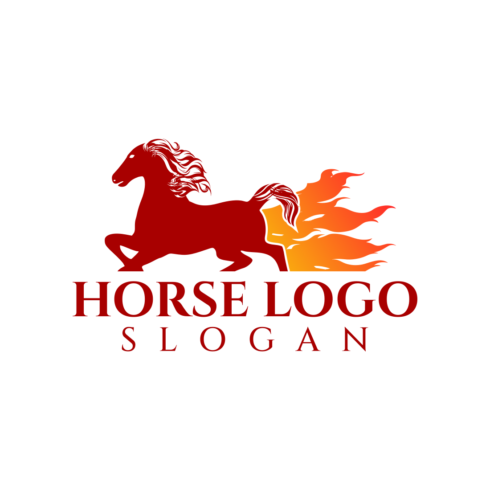 Horse Custom Logo Design Template cover image.