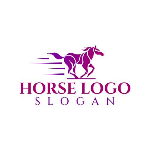 Horse Creative Logo Design Template cover image.