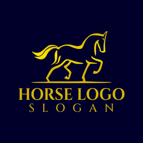Horse Attractive Logo Design Template cover image.