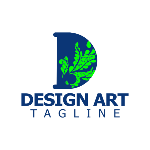 D Letter Initials Logo Design Template cover image.