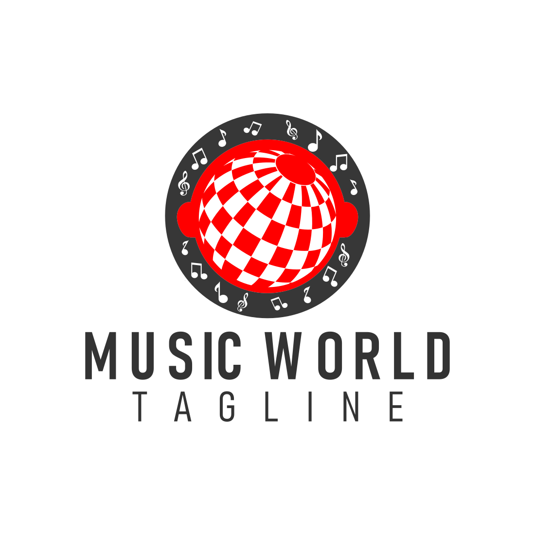 Music World Creative Logo Design previews.