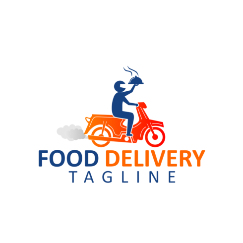 Food Delivery Creative Design Logo Template previews.