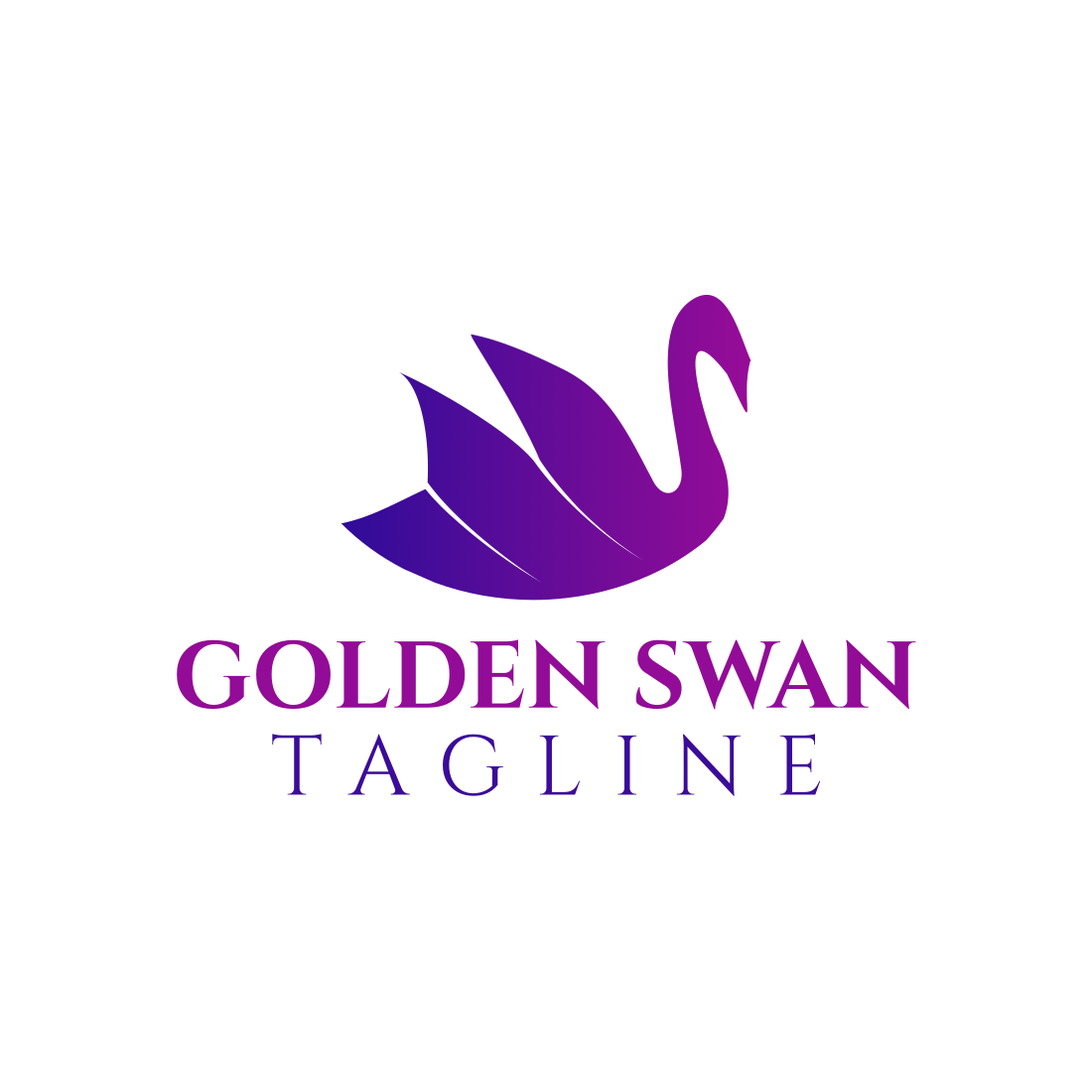 Golden Swan Custom Design Logo previews.