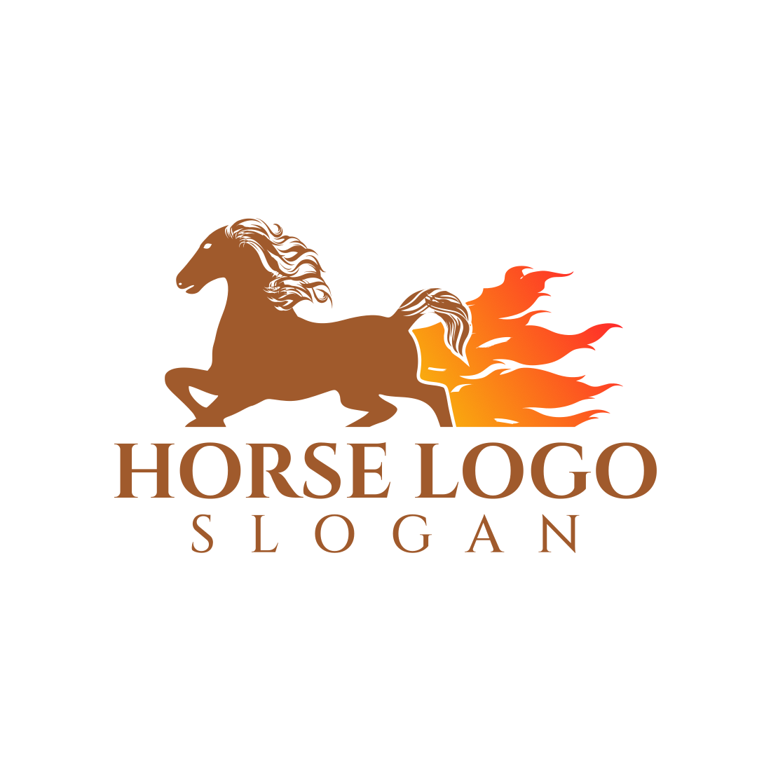 Horse Custom Logo Design Template previews.