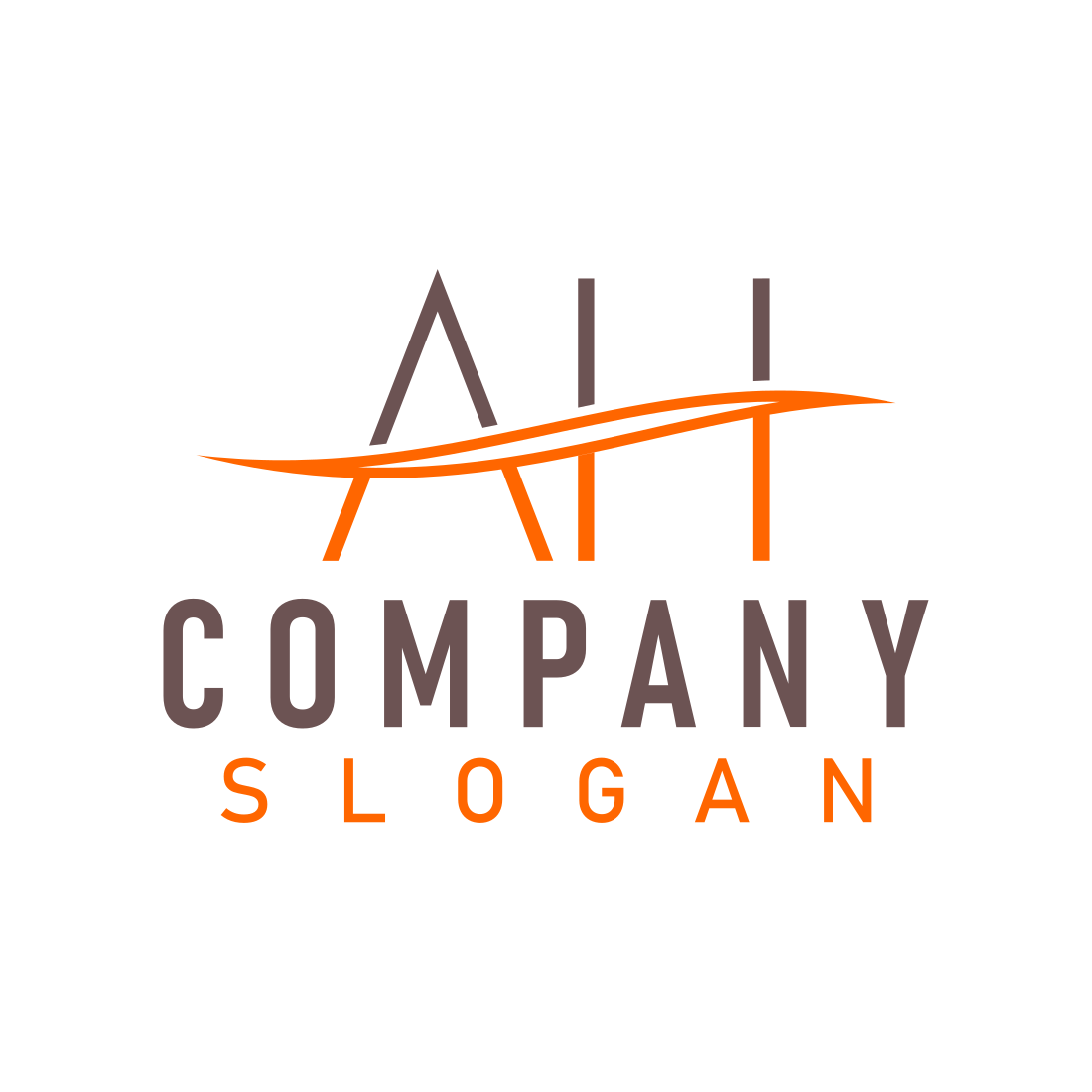 A.H Initials Logo Design Template cover image.