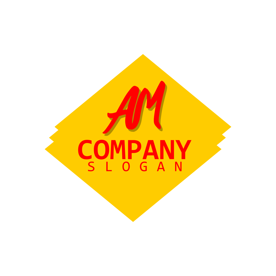 Letter Am Logo Design Initial Am Logotype Template Am Monogram