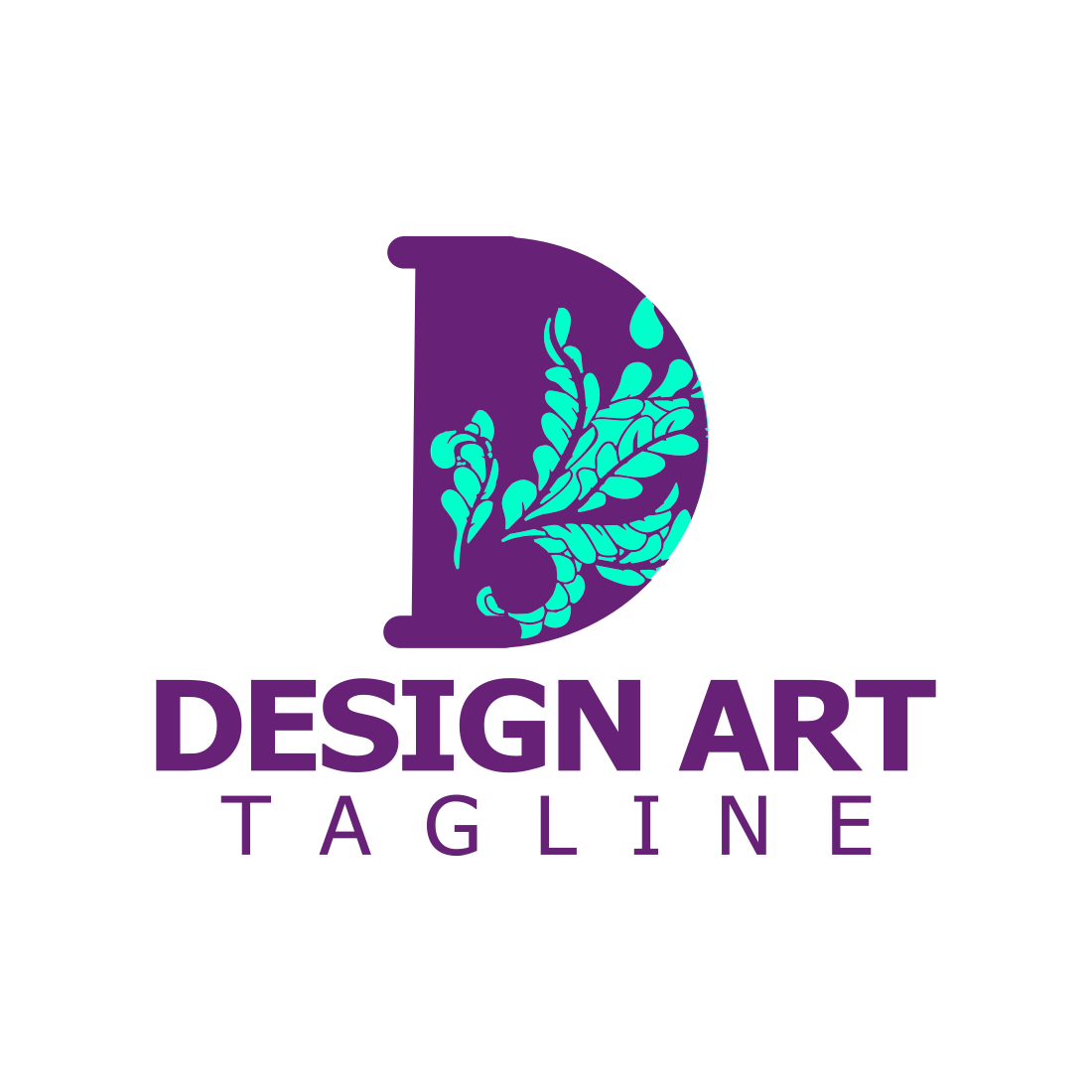 D Letter Initials Logo Design Template previews.