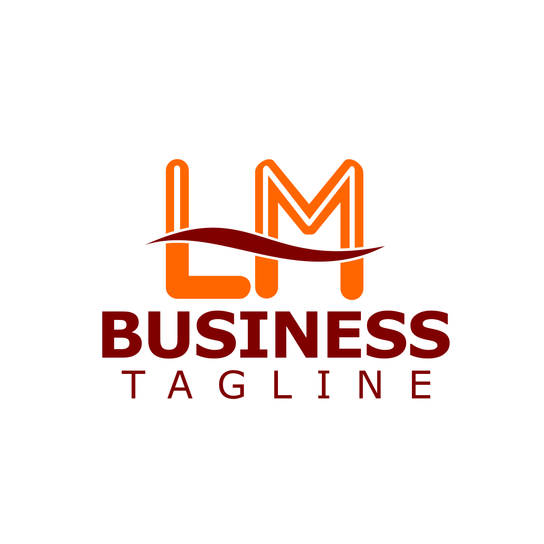 L.M Letter Initials Logo Design Template cover image.