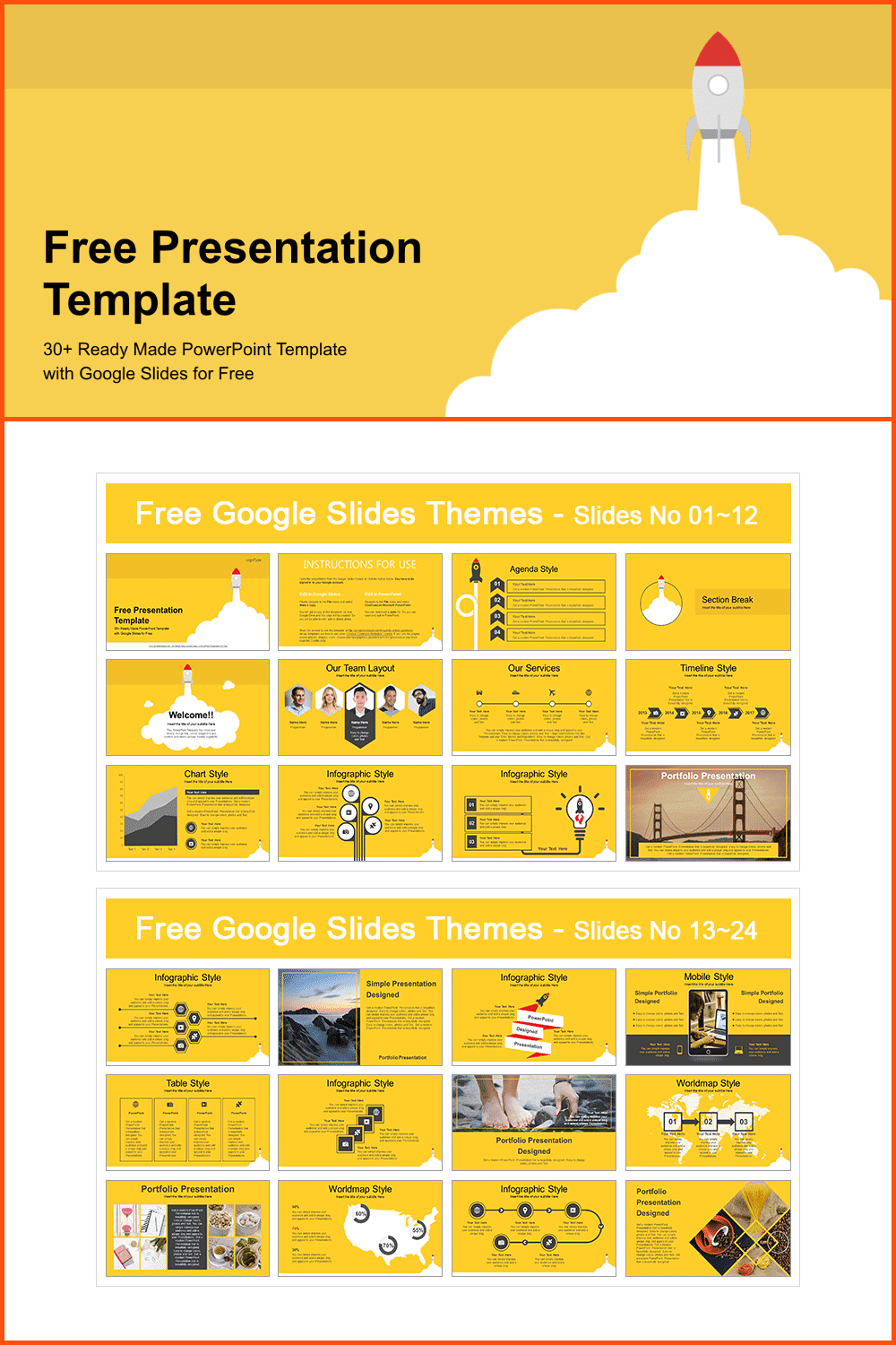 Launch Space Rocket Google Slides-PowerPoint Presentation. Fun Google Slides Theme.