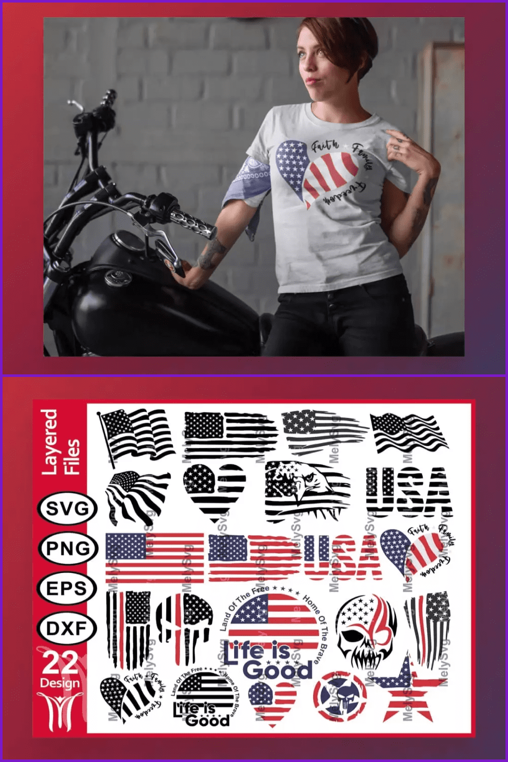 American Flag SVG.