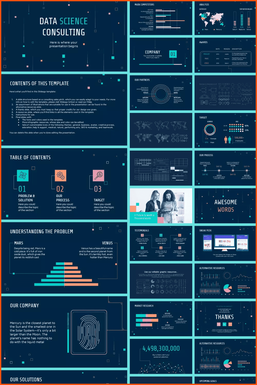 Data Science Consulting Powerpoint Template.
