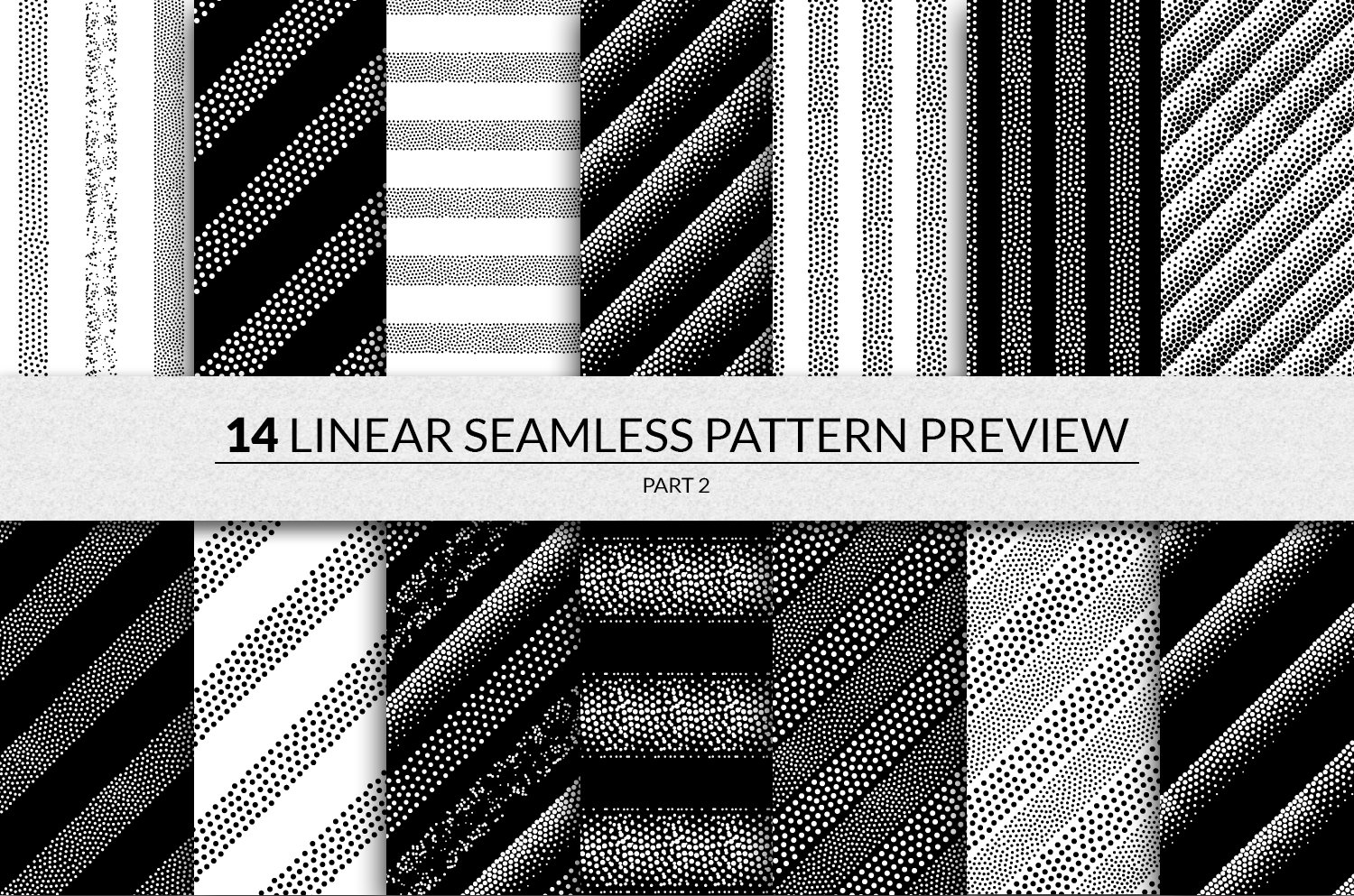 Black linear pattern set.