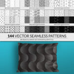 144 seamless pointillism patterns.