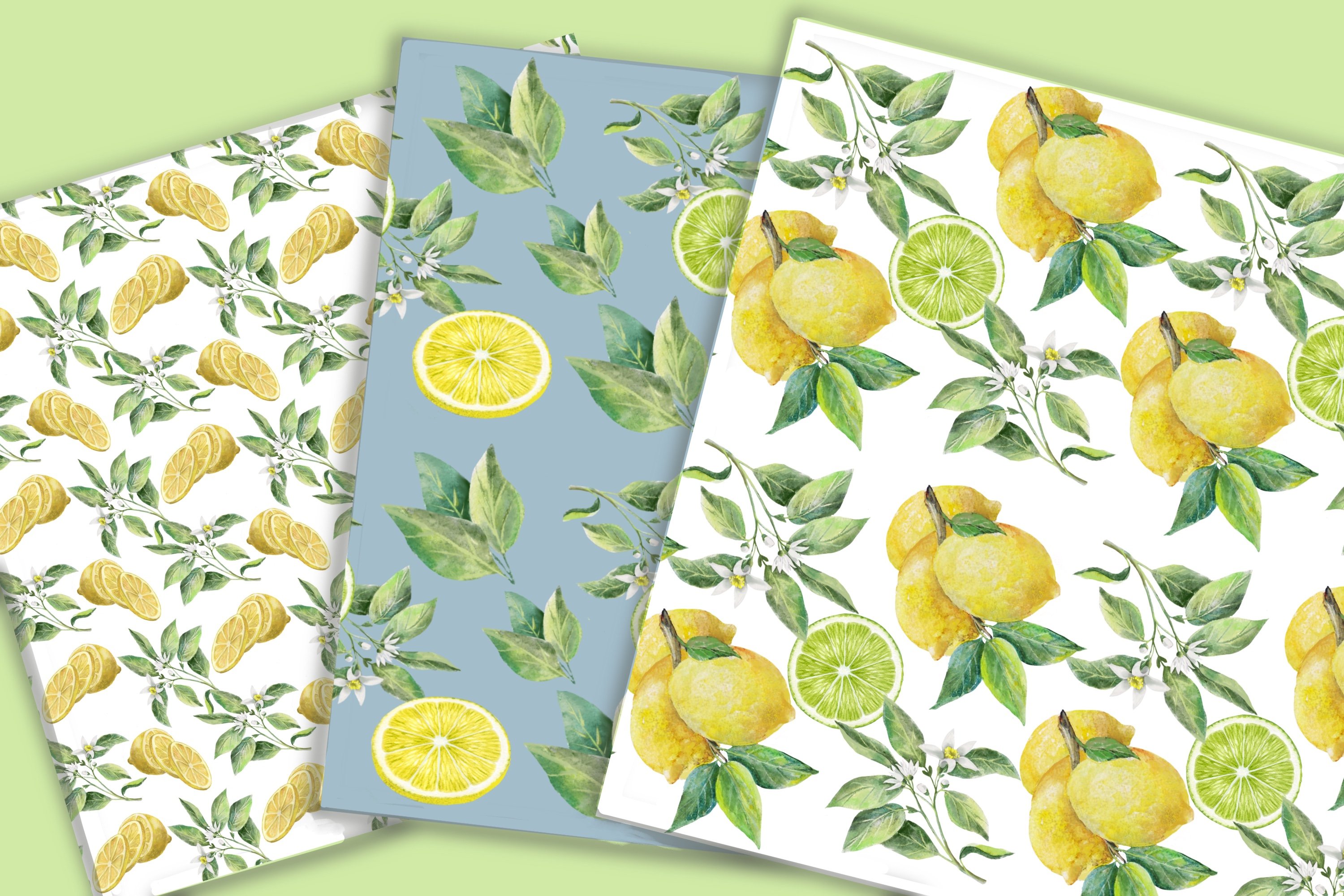 Use this lemon patterns for the different textures.