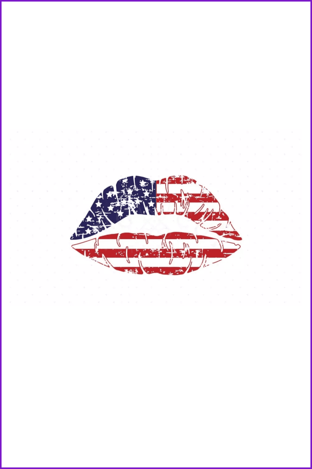 Distressed American Girl Lips.