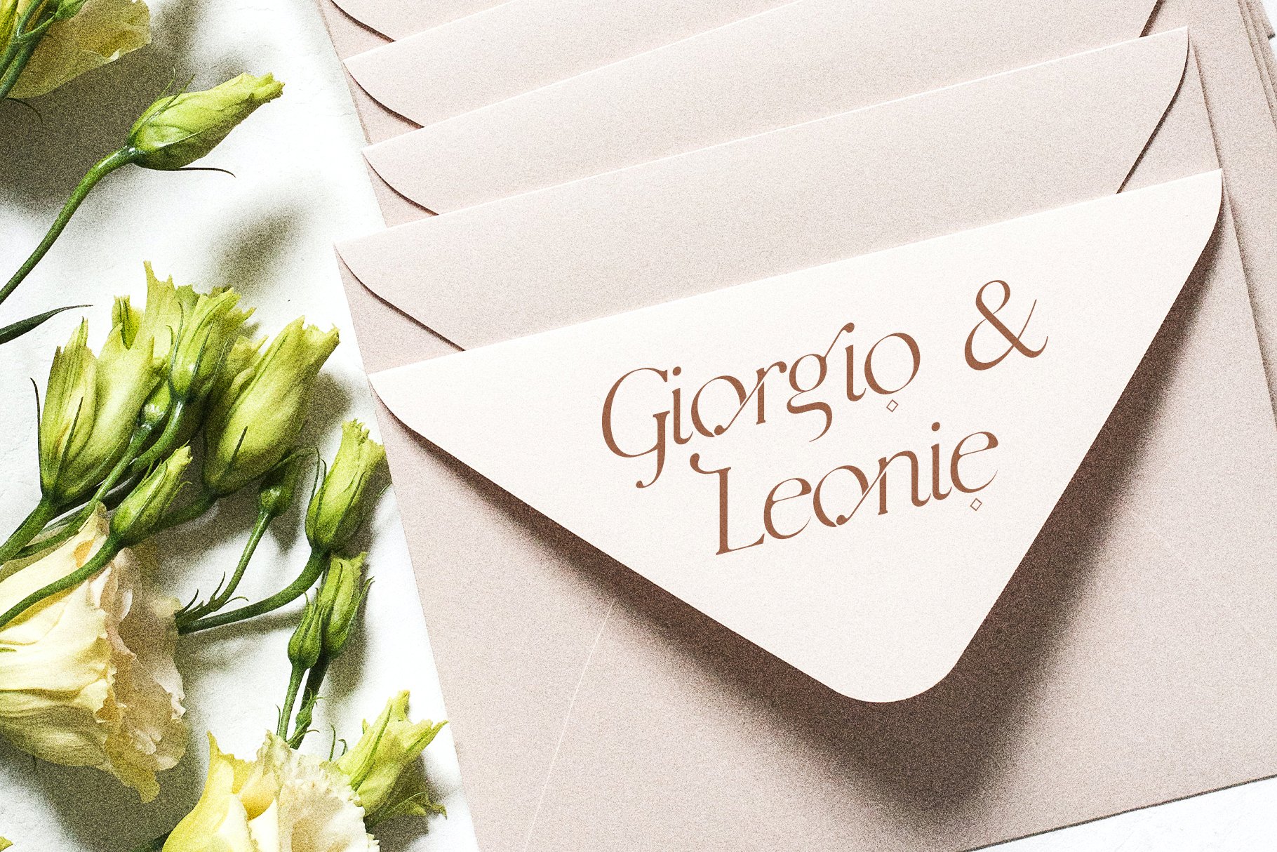 Perfect font for the wedding invitations.