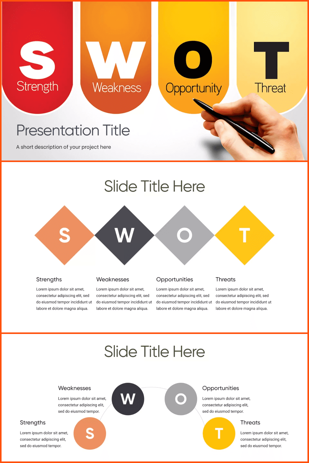 SWOT Analysis Business Template Powerpoint.
