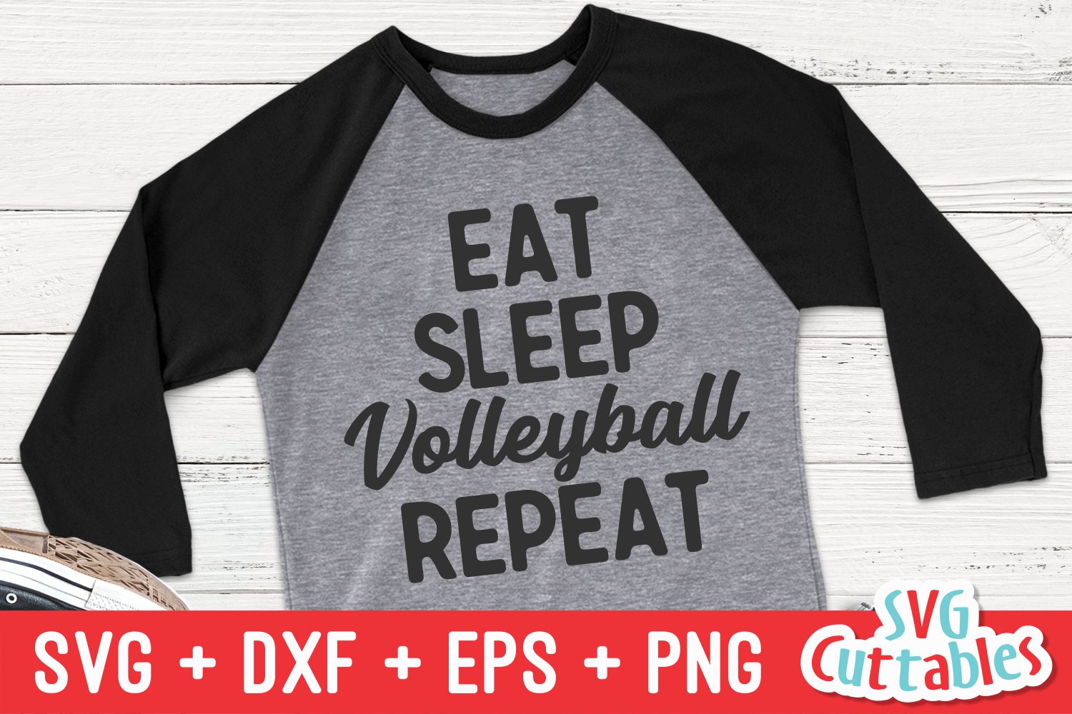 Eat Sleep Volleyball Repeat - t-shirt design.