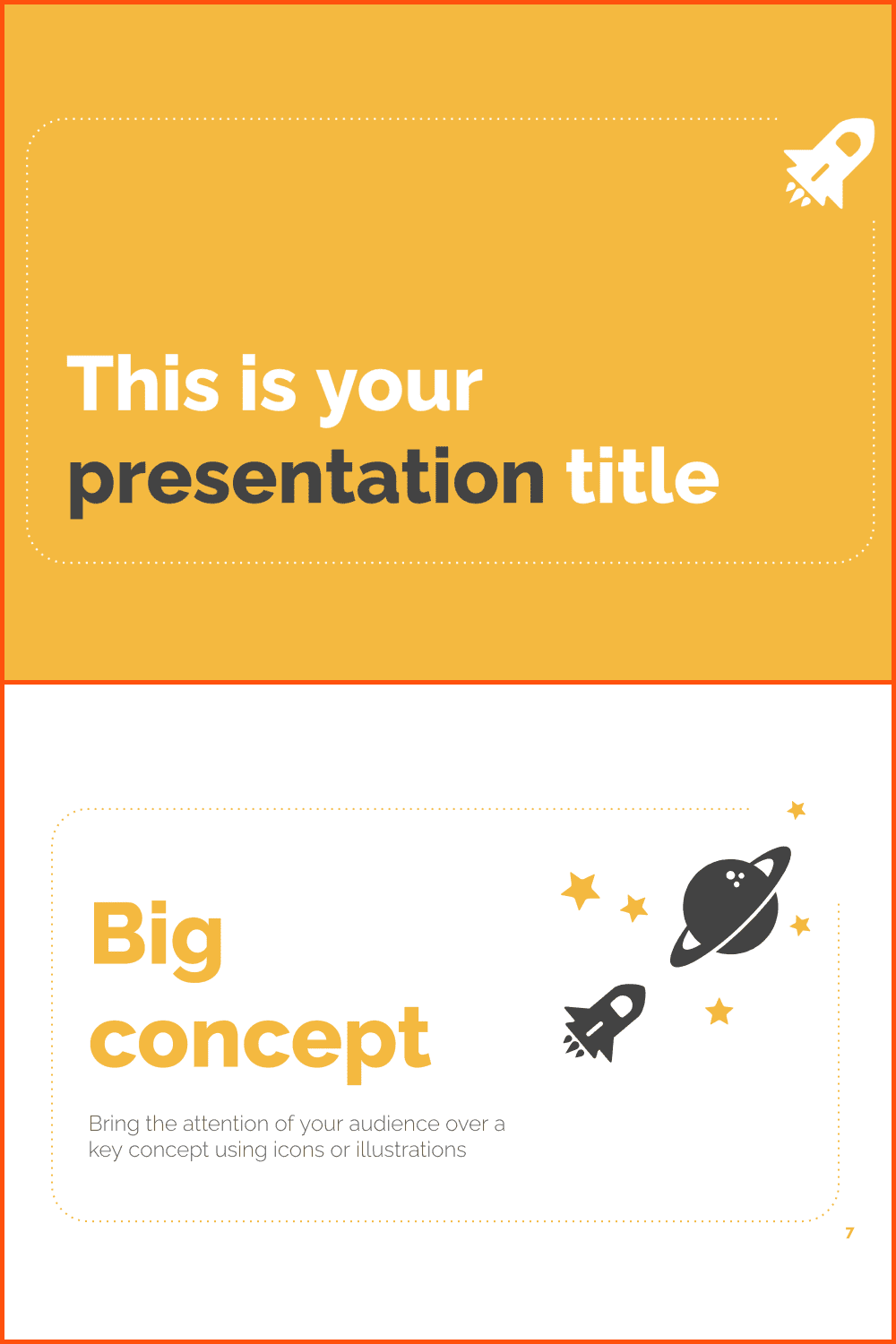 Simple PowerPoint Template or Google Slides Theme with Professional Design. Simple Google Slides Themes.