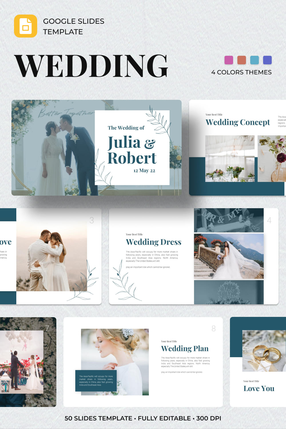 2 wedding googleslides template 1000h1500