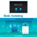 Book marketing landing page template.