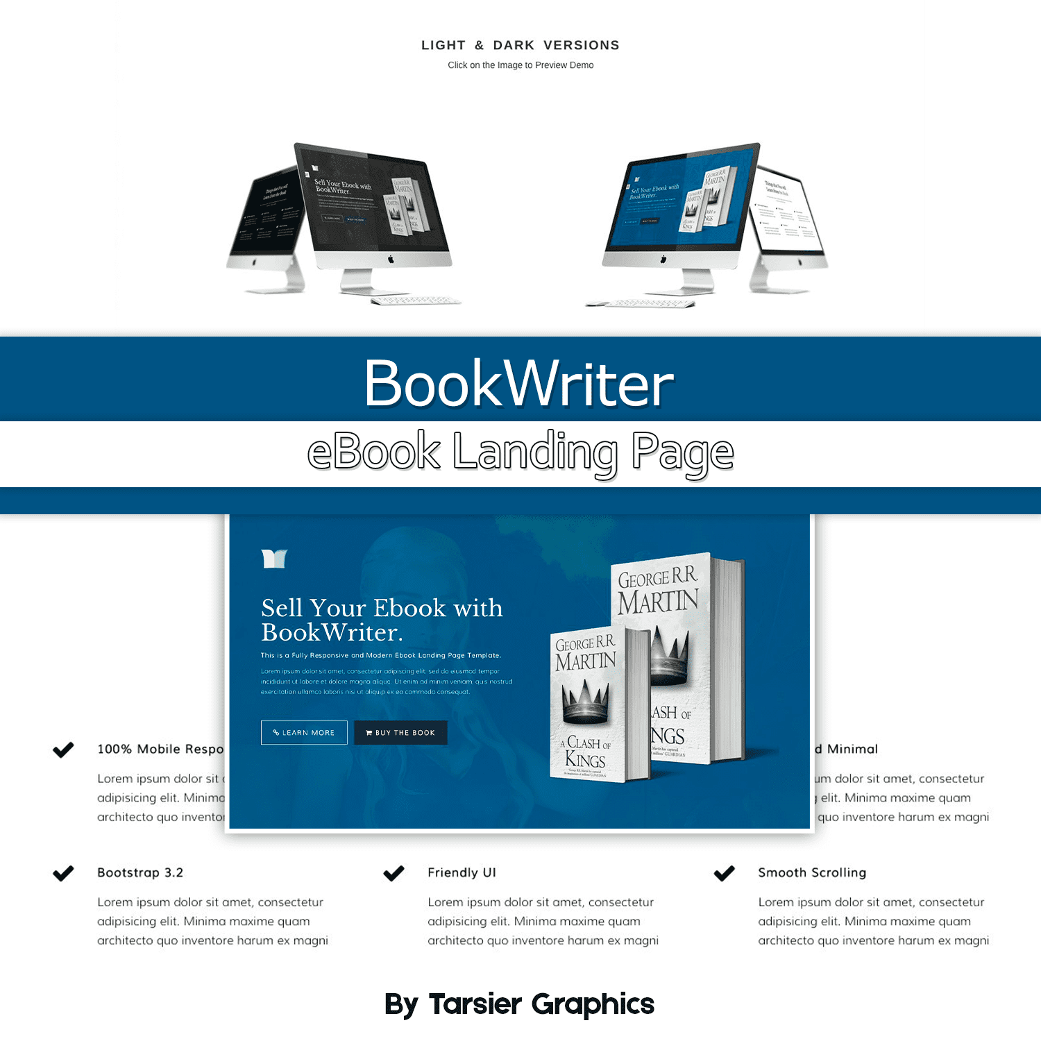 BookWriter - eBook Landing Page cover.