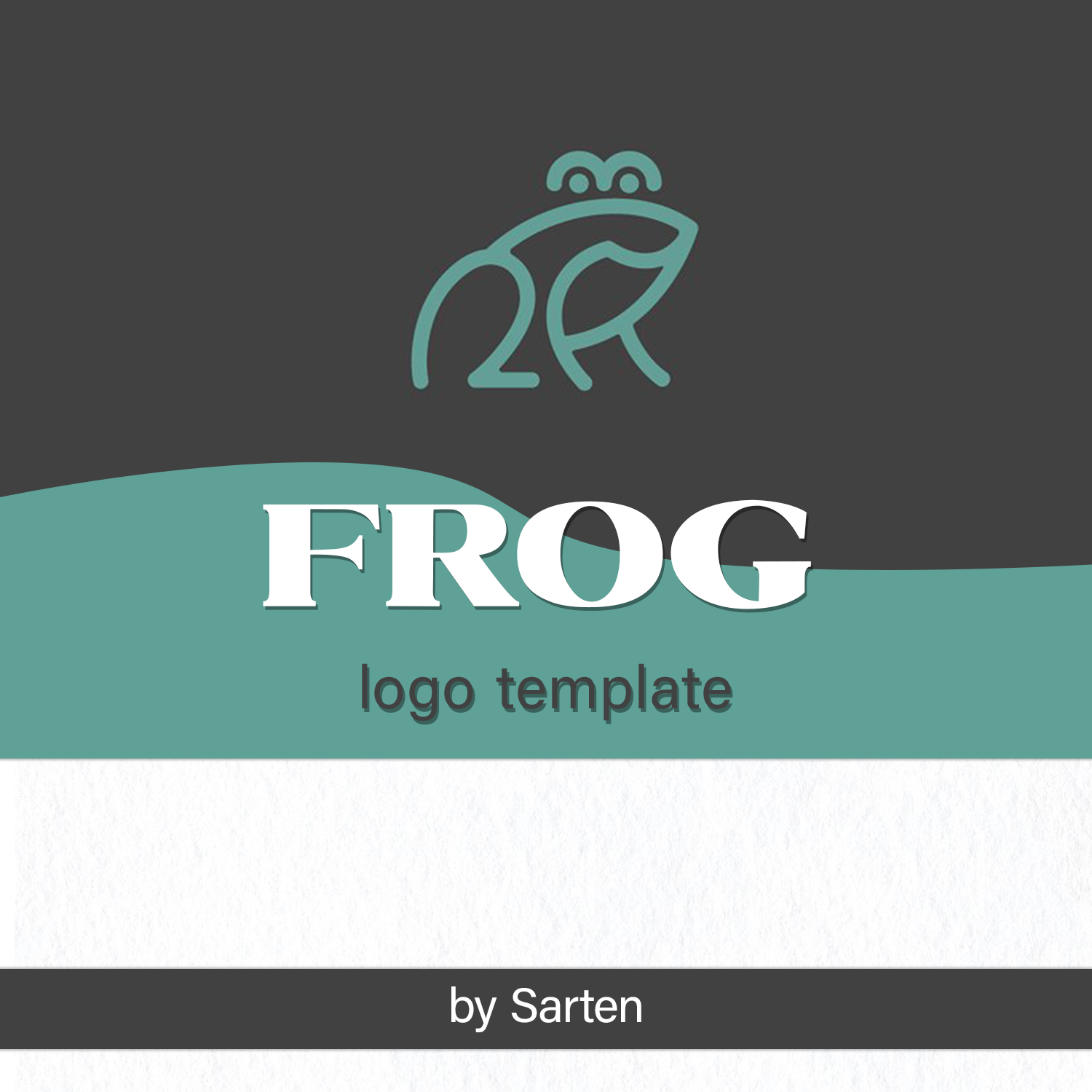 Frog logo template.