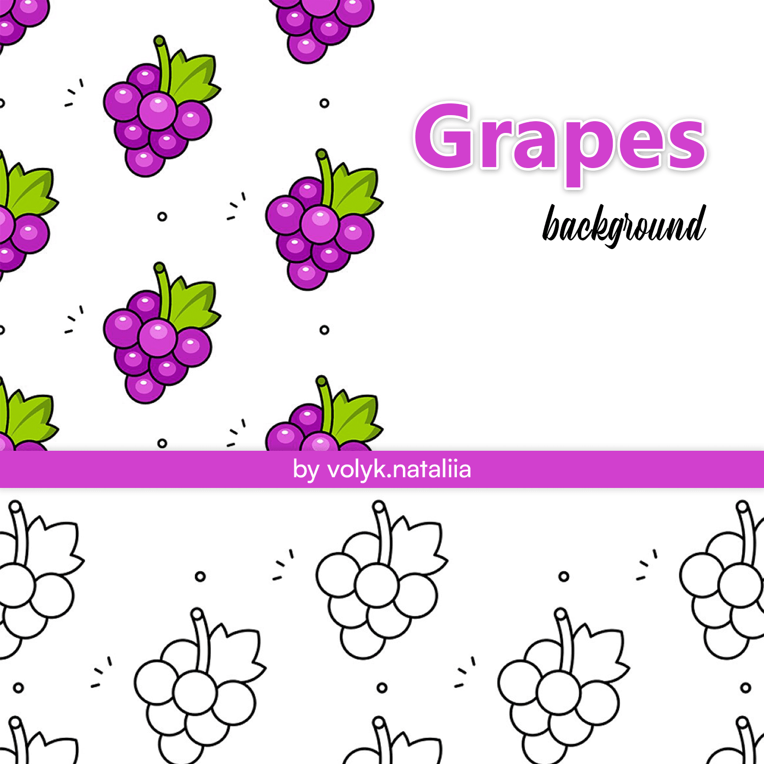 Grapes background created by volyk.nataliia.