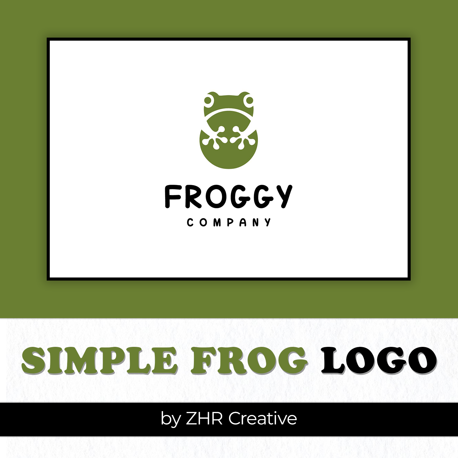 simple frog logo.