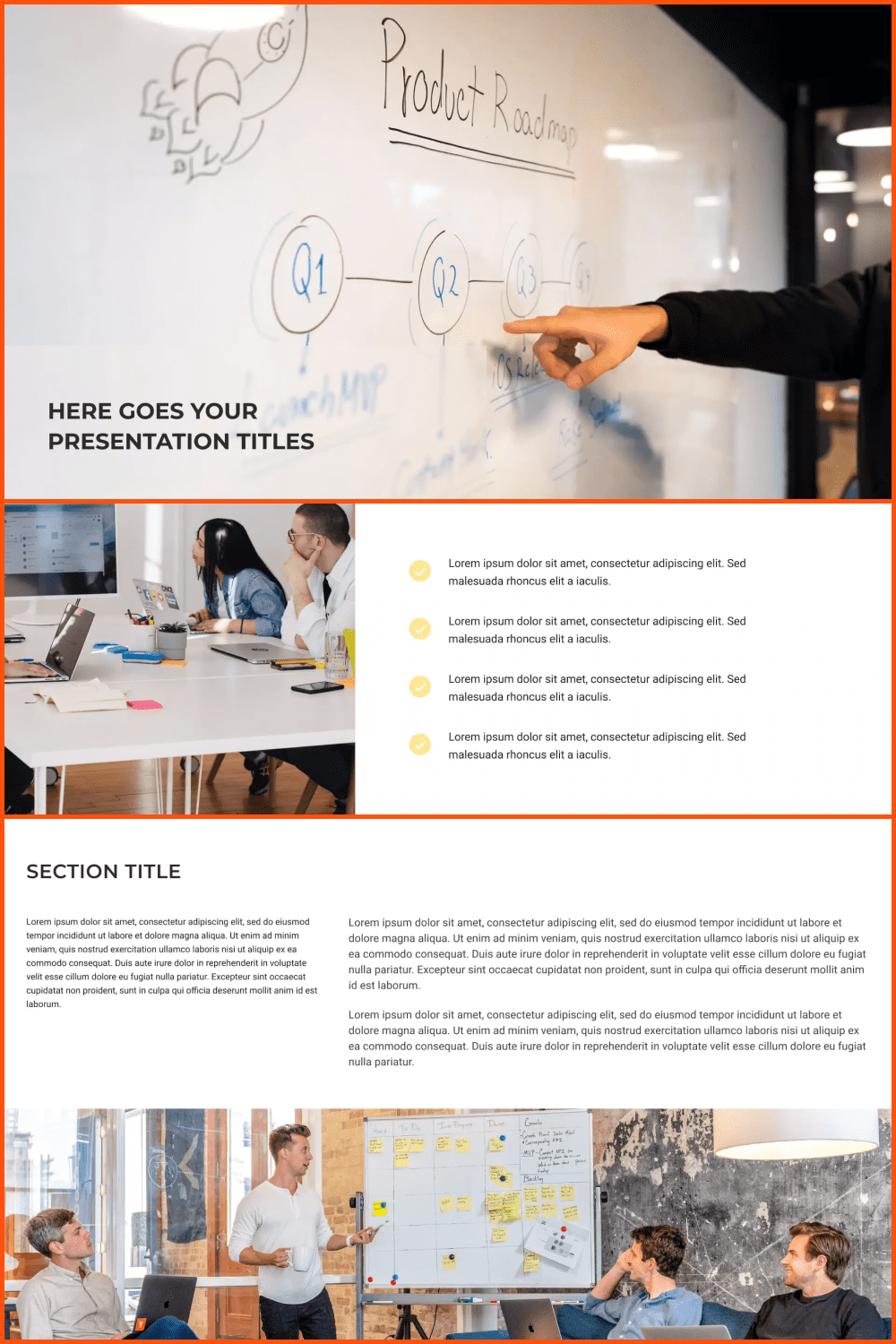 Clean Roadmap Template Powerpoint.