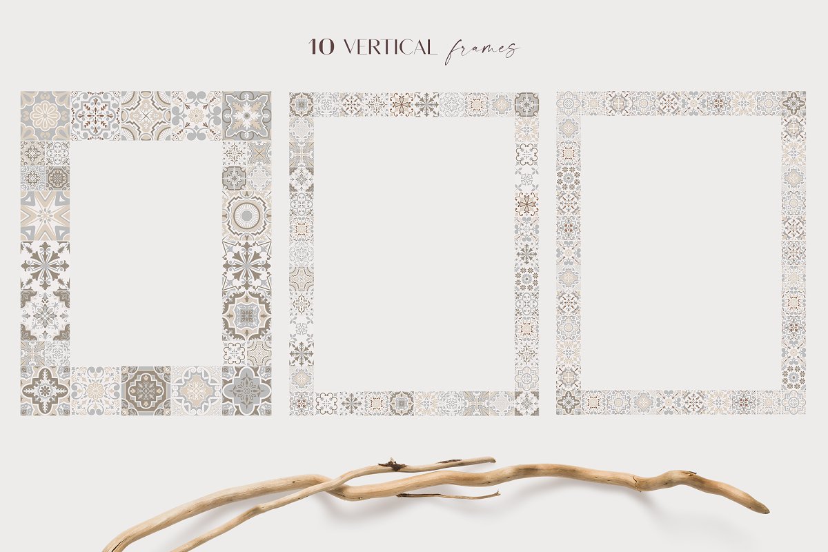 This is authentic Mediterranean tile seamless patterns.