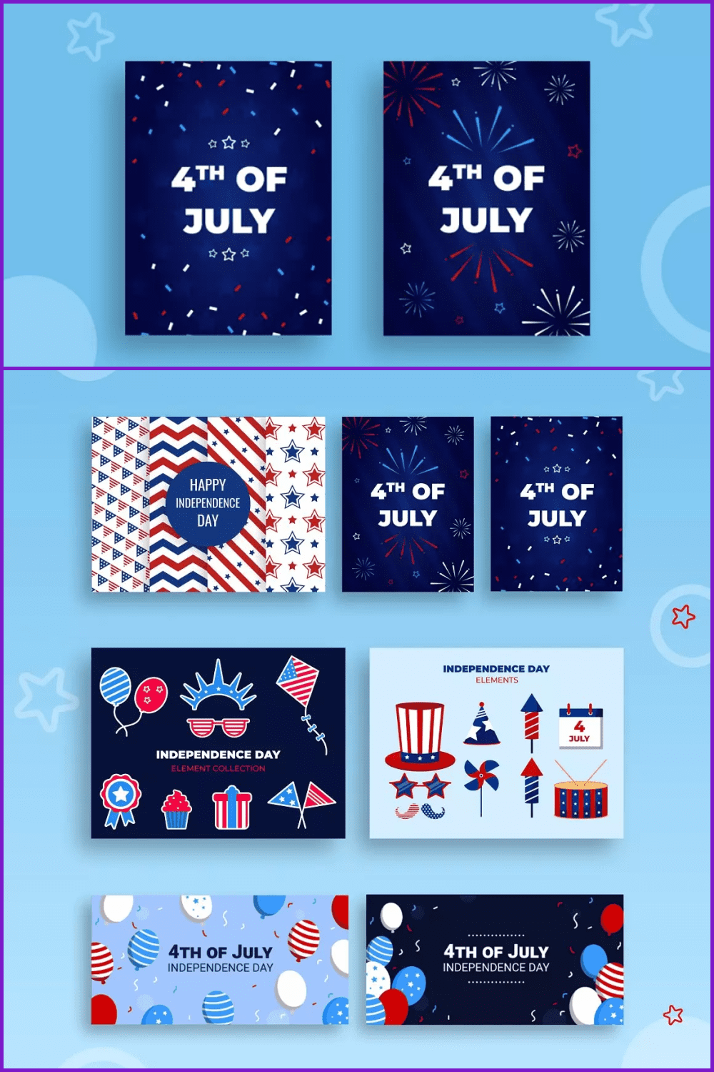 Independence Day Clipart Bundle.