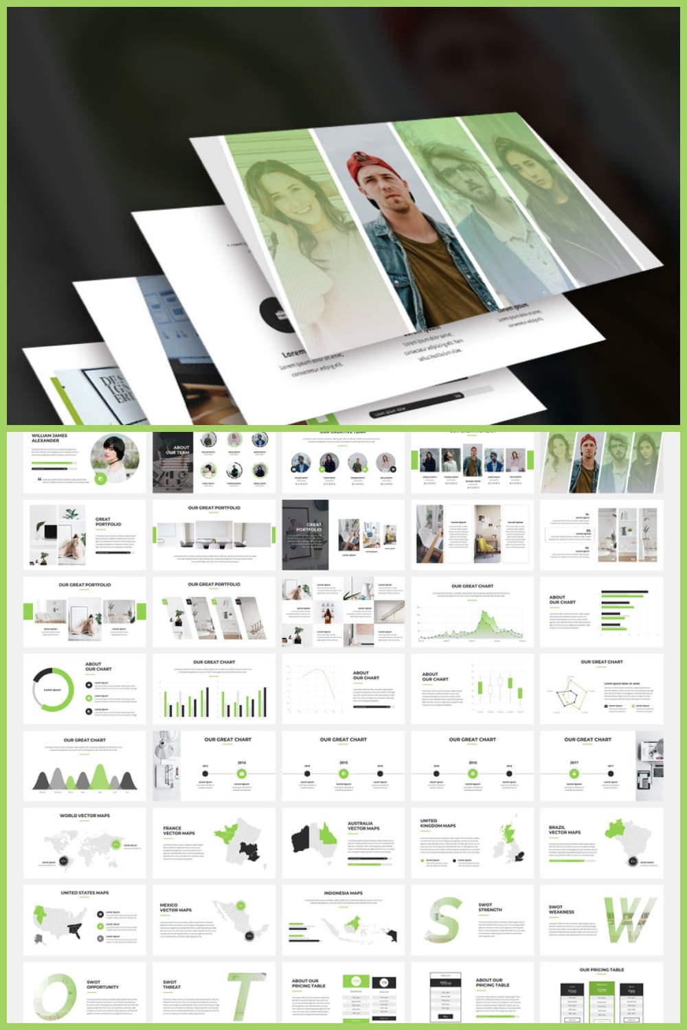Chrono PowerPoint Presentation Collage image.