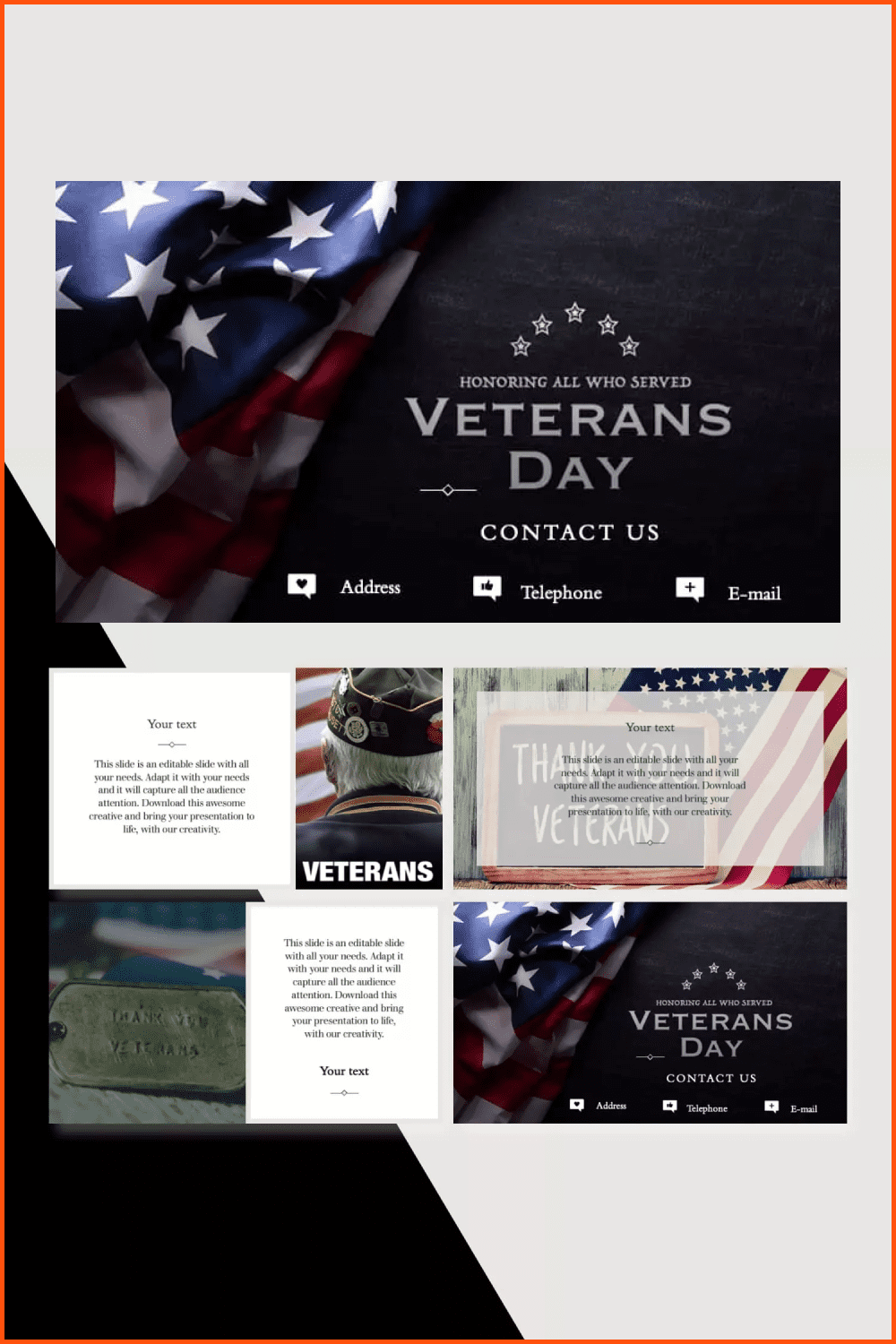 Veterans Day Powerpoint Template.
