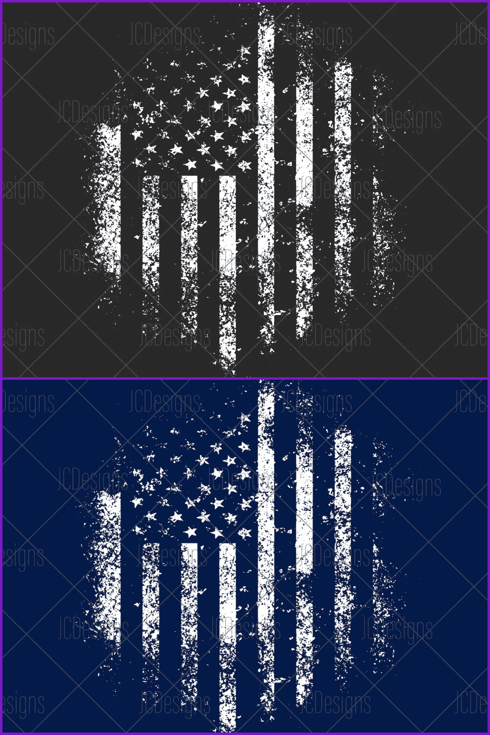 USA Grunge Flag.