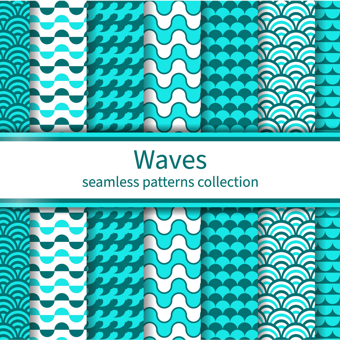Waves Seamless Patterns previews.