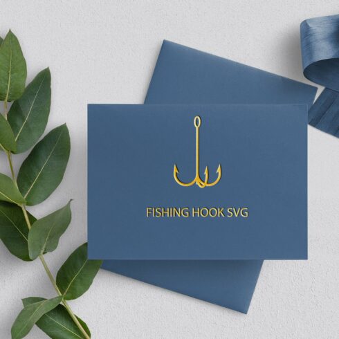 Blue matte card with the gold font.