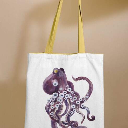 Nice light eco bag with octopuses.