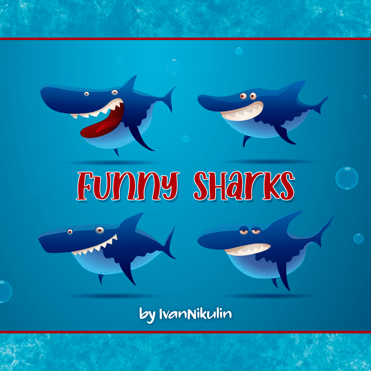 Funny sharks cover.