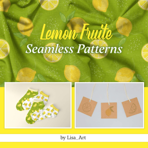 Lemon Fruite Seamless Patterns cover.