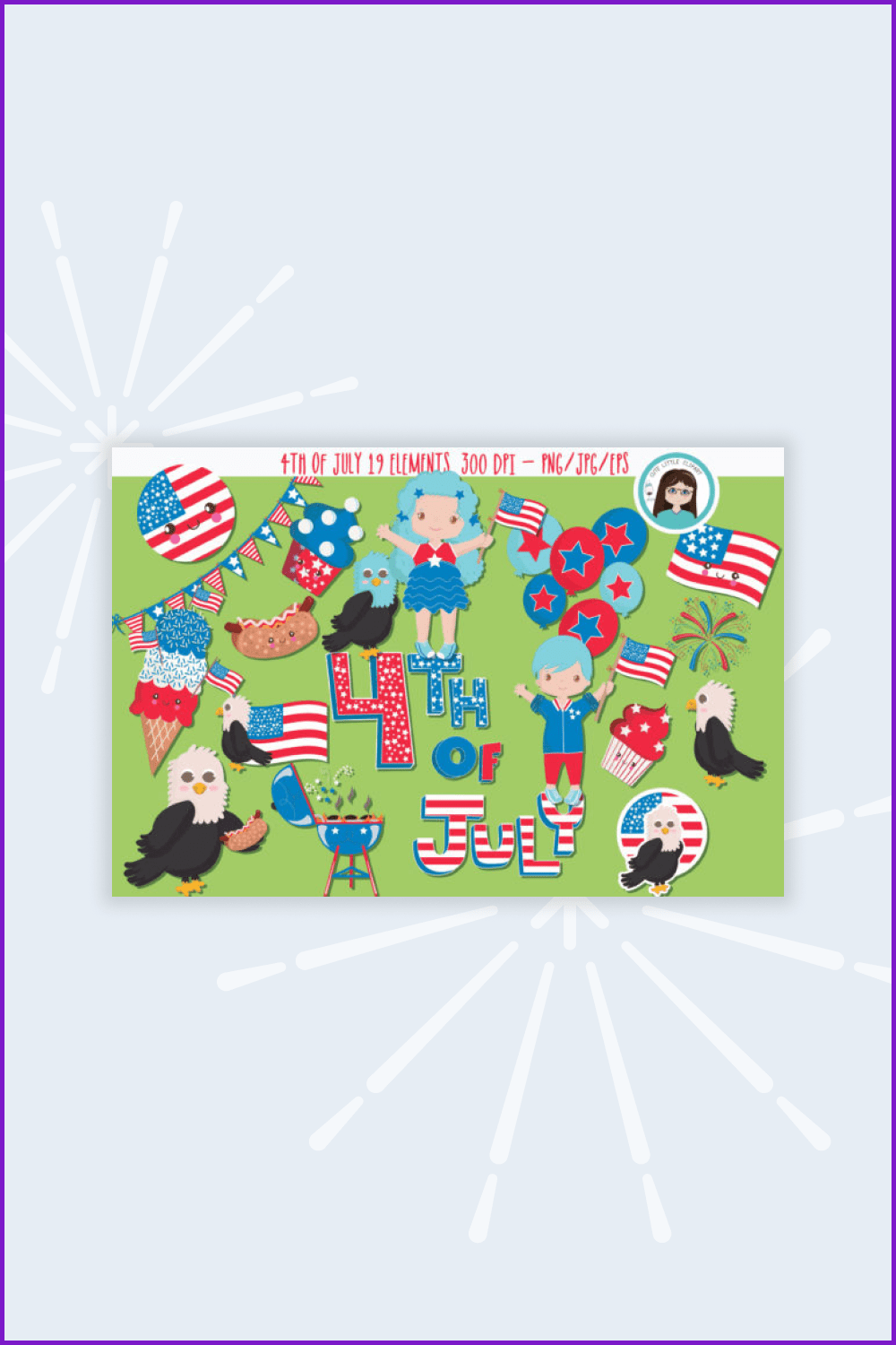 4th of July Clipart.