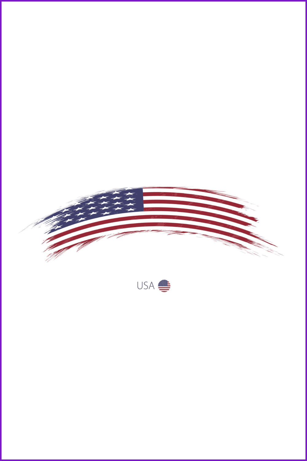 Flag of USA.