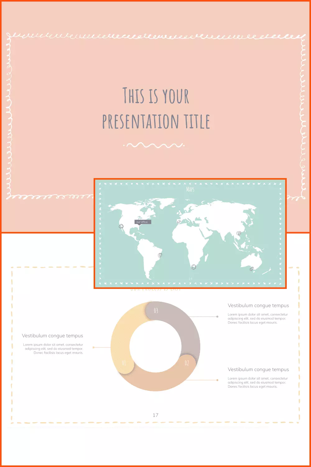 Free PowerPoint Template or Google Slides Theme with Sketchy Borders. Simple Google Slides Themes.